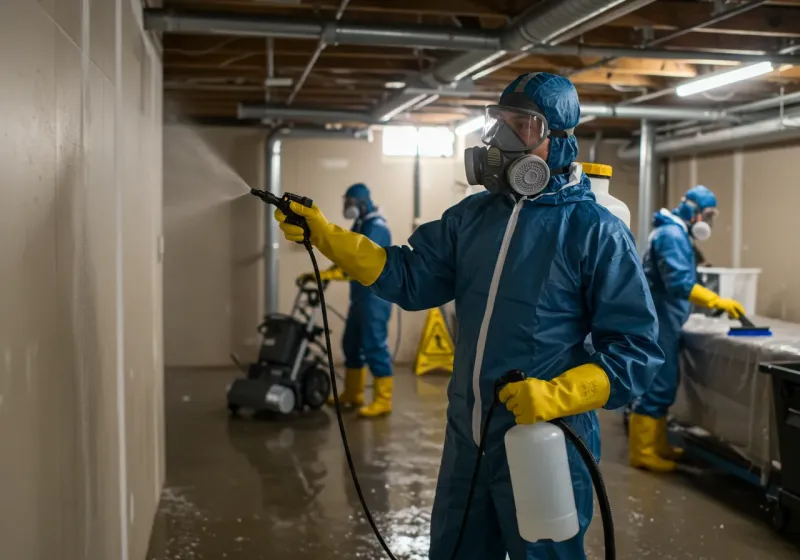 Basement Sanitization and Antimicrobial Treatment process in Poinciana, FL